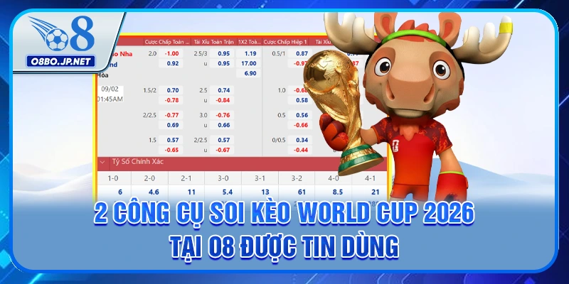 2 công cụ soi kèo World Cup 2026 tại O8 được tin dùng