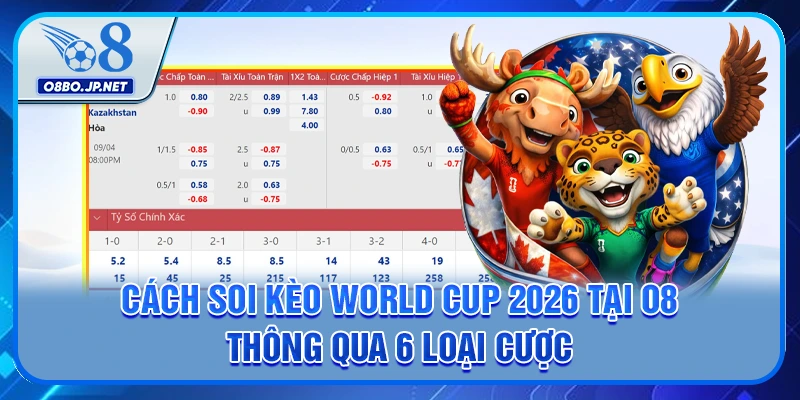 Cách Soi Kèo World Cup 2026 Tại O8 Thông Qua 6 Loại Cược